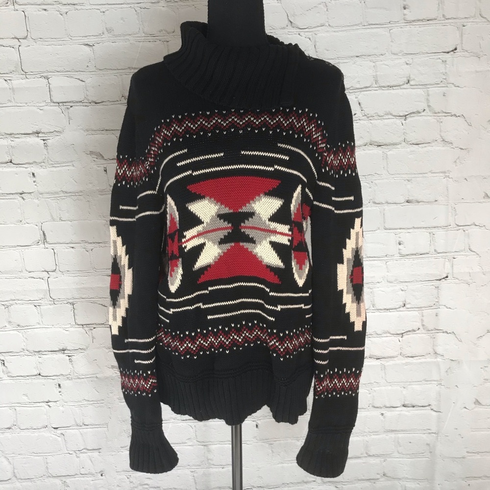 Chaps Comfy Button Collar Sweater